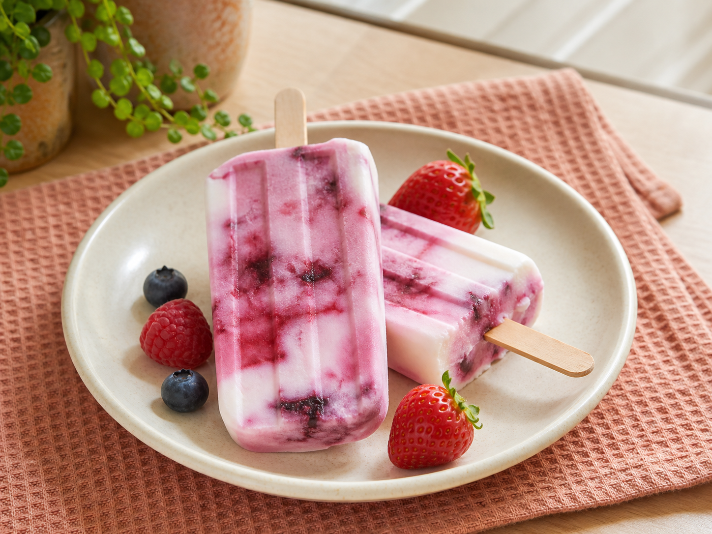 Berry Yogurt Pops